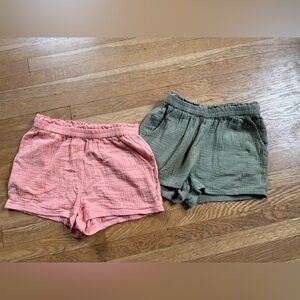 O’Neill CARLA CRINKLE DOUBLE GAUZE BEACH SHORTS Small LOT Of 2!